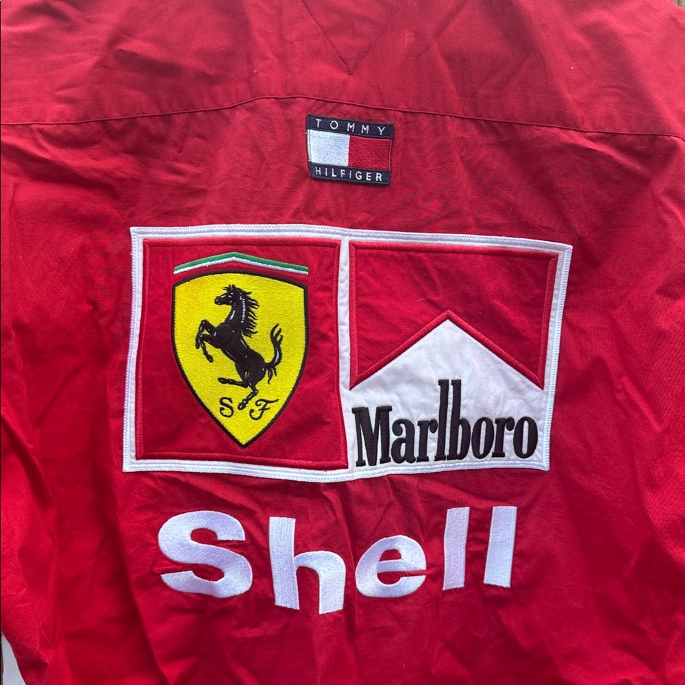 Bunyan Tommy Hilfiger X Ferrari shell Motorsport Shirt - Picture 8 of 10